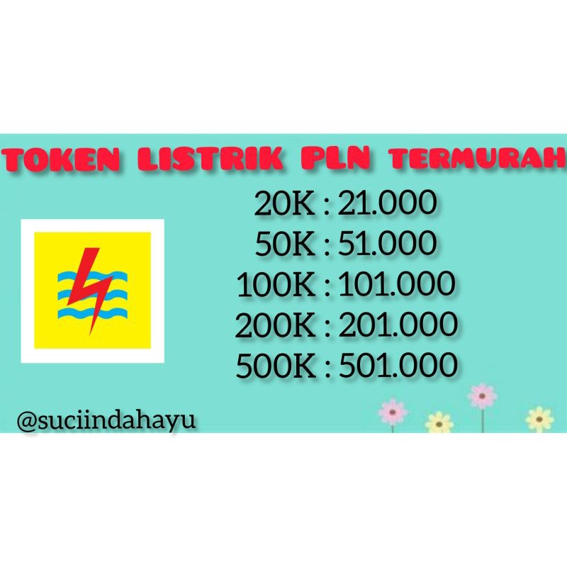 TOKEN LISTRIK TERMURAH / TOKEN PLN