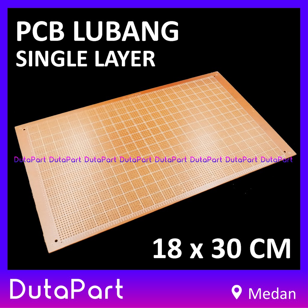 18x30 cm PCB Lubang Satu Sisi Single Layer Fiber 18*30 Prototype Board