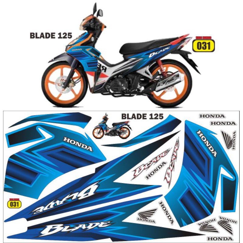 sticker striping varisi Blade 125 variasi grafis