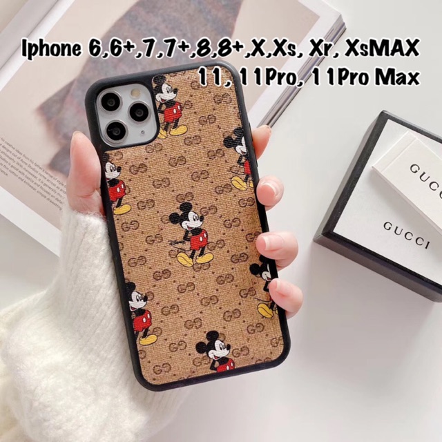 Mickey x Gucci Leather Case Iphone 6 6s 6s+ 6+ 7 7+ 8 8+ X Xs Xr XsMAX 11 11pro 11promax 11 pro max