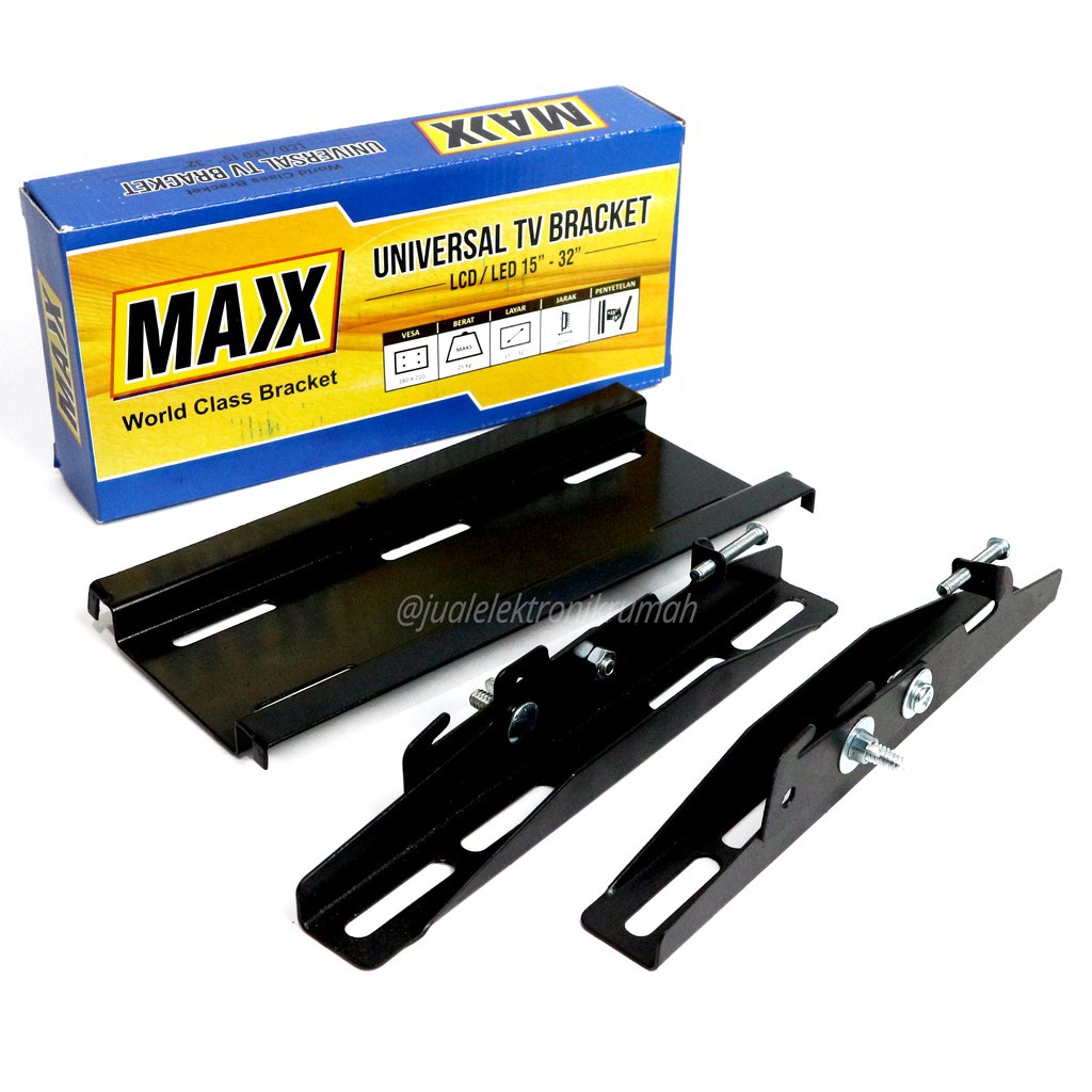 Harga Grosir Braket Maxx Universal TV Bracket LCD / LED Ukuran 15&quot;-32&quot; Flexible Paling Laris