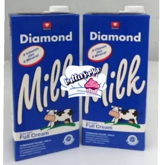 

SUSU DIAMOND UHT PUTIH / DIAMOND MILK UHT FULL CREAM 1 LITER