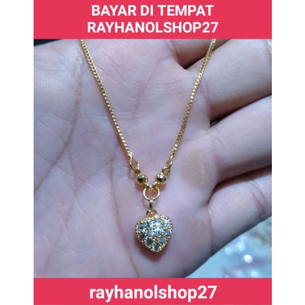 PERHIASAN ANAK ANAK KALUNG TITANIUM LIONTIN MOTIF PILIHAN LAPIS EMAS 22K ANTI KARAT TERSEDIA WARNA GOLD DAN SILVER TERBARU RO-27 KALUNG ANAK ANAK TITANIUM MOTIF PILIHAN