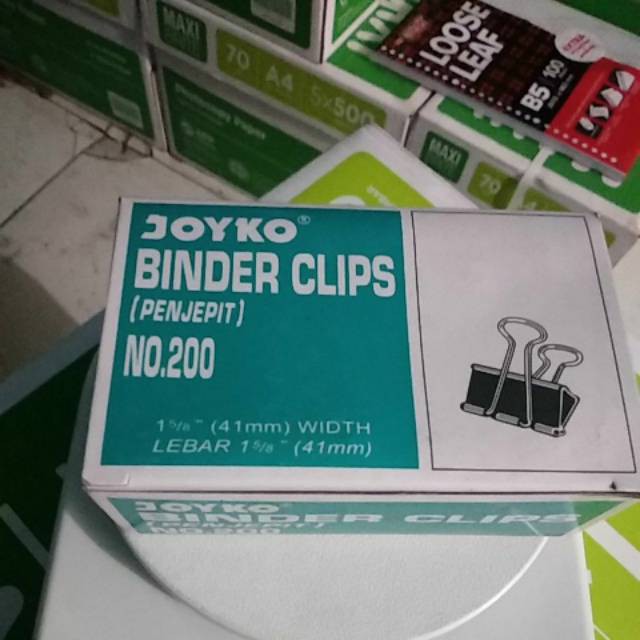 

Binder clips No.200 1pack isi 12