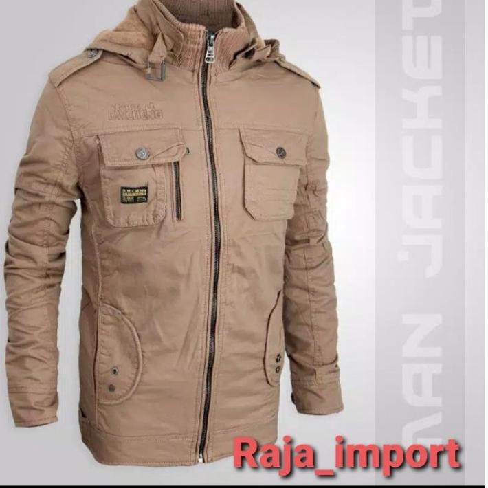 Paling Diminati BAWANGCHENG//JAKET IMPORT PRIA//JAKET TERBARU//BAHAN KANVAS
