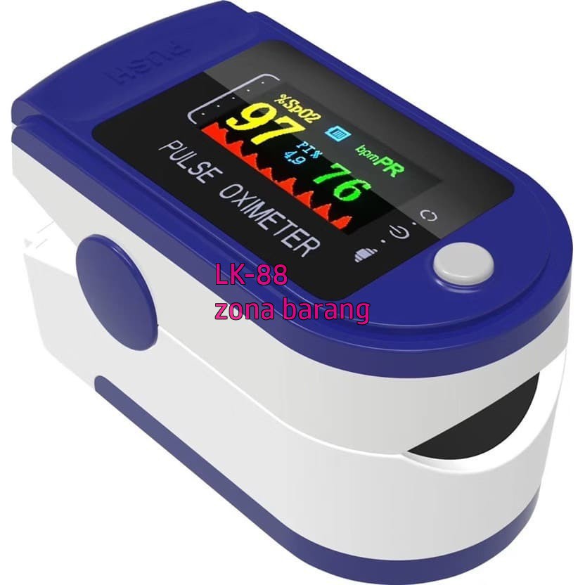 LK88 Fingertip Pulse Oximeter SPO2 Ukur Kadar Oksigen Detak Jantung