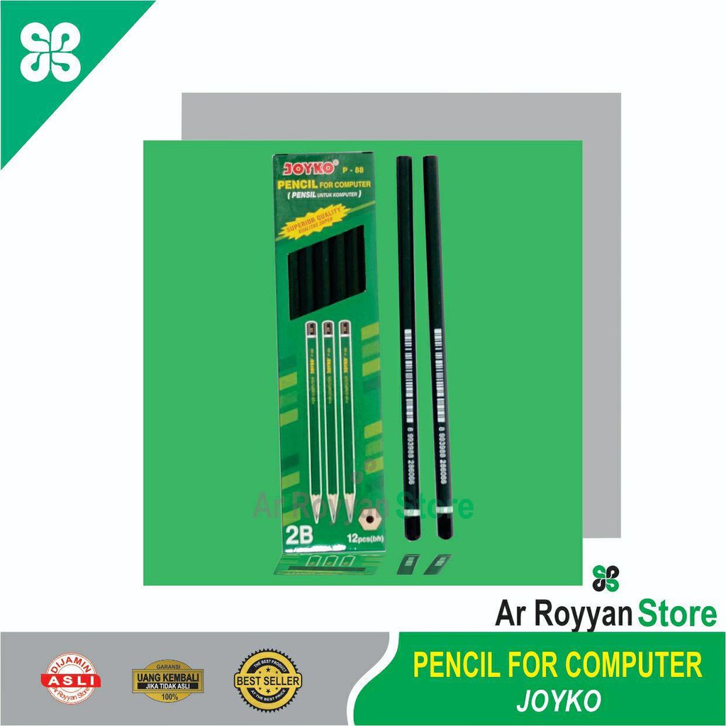 

Promo Satu Pak/selusin Pensil Untuk Komputer ( Pencil For Computer ) Joyko 2B P - 88