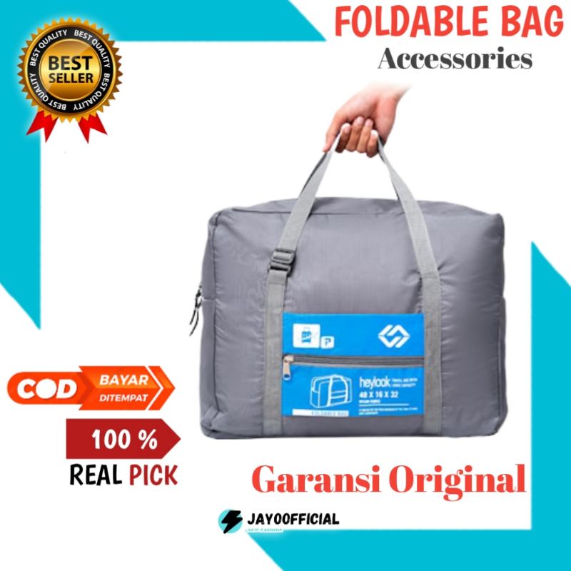 Tas Travel Bag Koper pakaian Baju Jumbo Lipat Mudik Foldable Bag Duffel Trolley Wanita Duffle Pria T