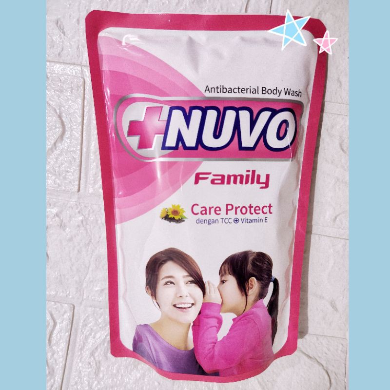 Nuvo Family Anti Bacterial Body Wash Pink 400 ml