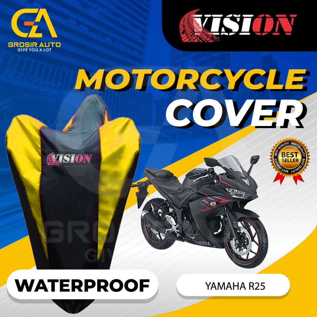 Sarung Motor R25 Waterproof Vision / Cover Selimut Penutup Sarung Mantel Motor Vision