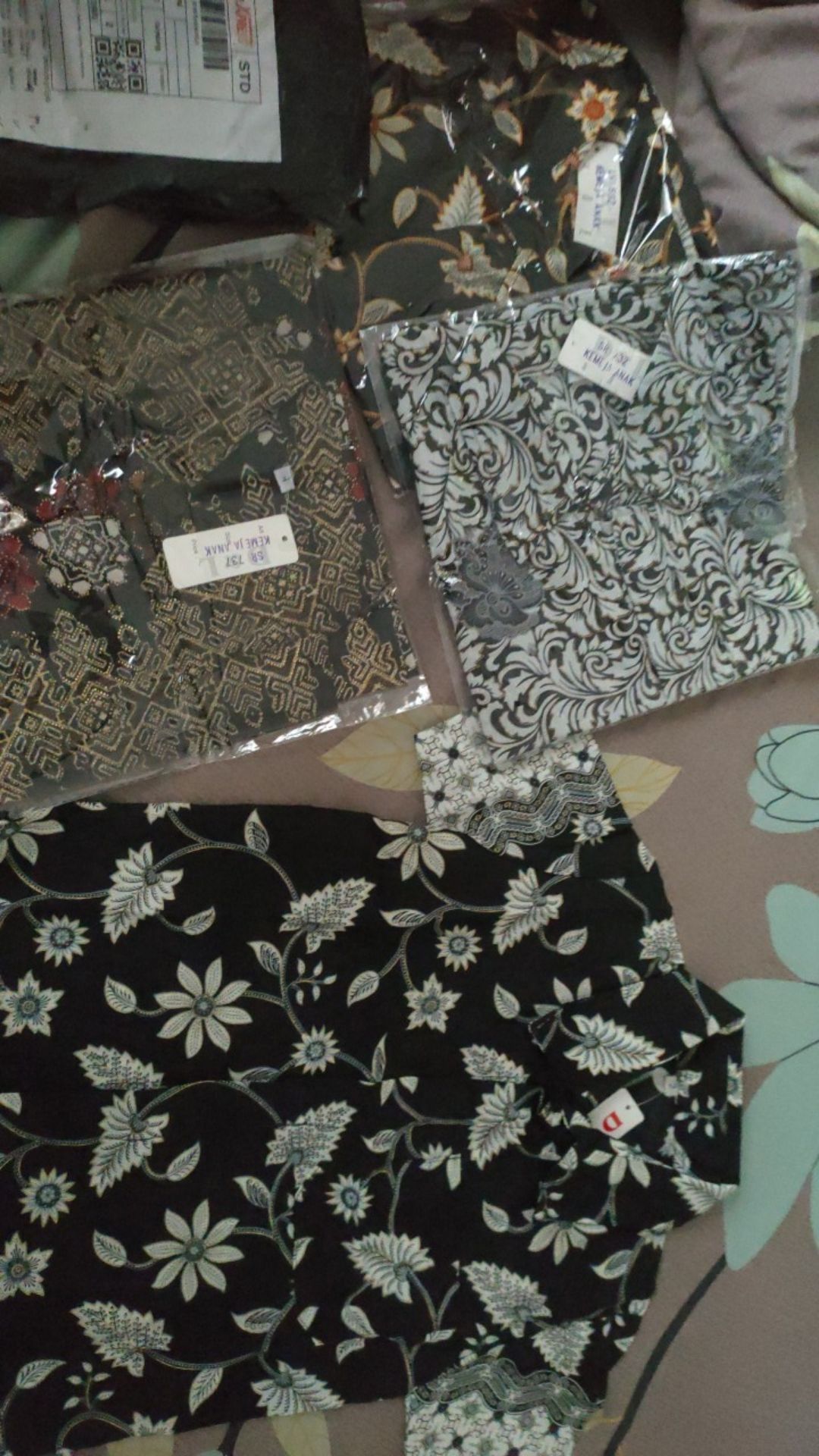 Cod (real Pict)kemeja Batik Modern Anak Laki Laki Motif Toraja Prada Foil Model Klep Intip