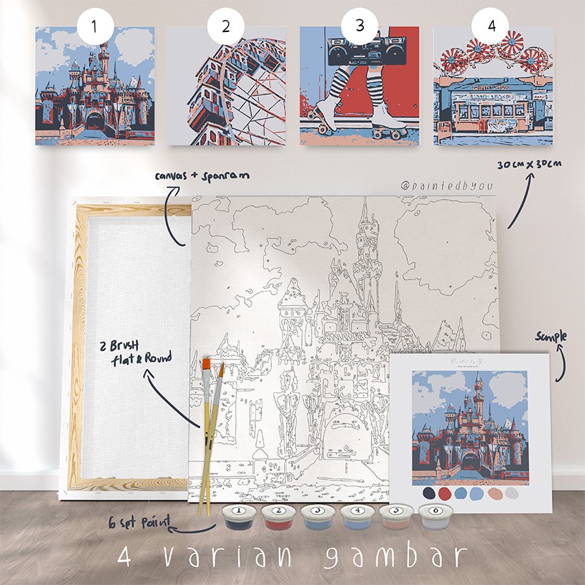 

Paint by Number KIT fun series 30x30cm