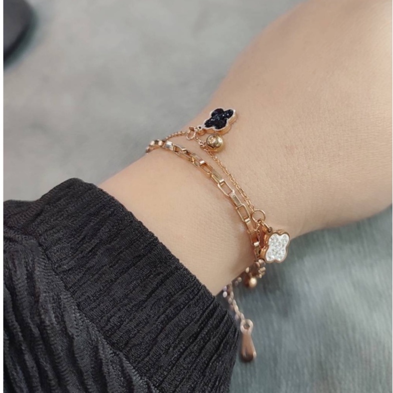 GELANG RANTAI TITANIUM ANTI KARAT ANTI LUNTUR