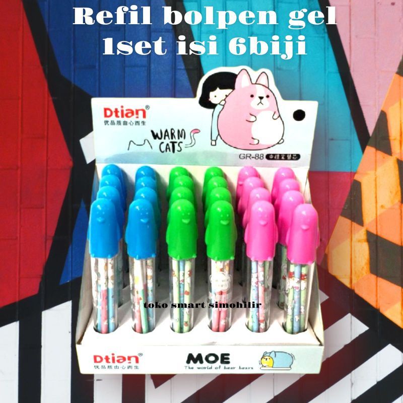 

REFIL BOLPEN GEL ISI 6