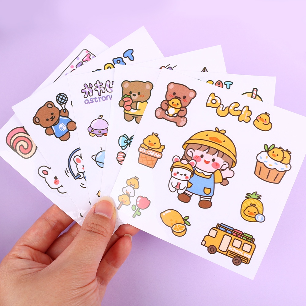 Stiker Kertas Anti Air Untuk Dekorasi Diary / Album