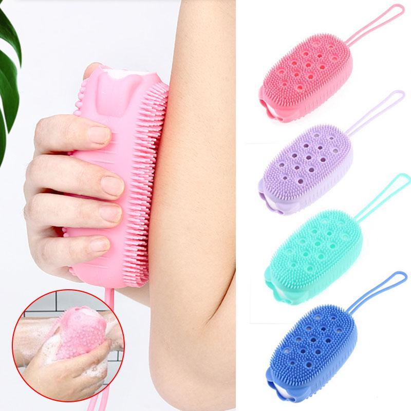 Silikon Bubble Bath Brush Shower Foaming MASSAGE Sikat Spon Mandi Puff