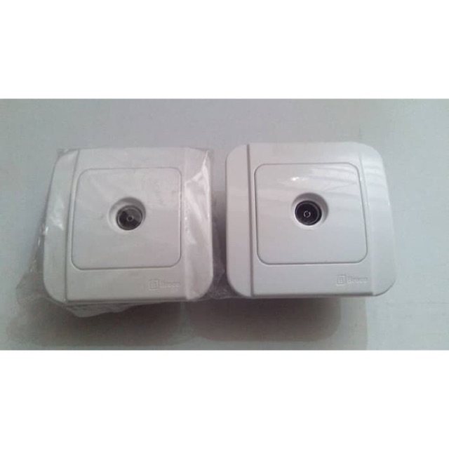 OUT-LET ANTENA TV BROCO GALEO / stop kontak antena TV Broco GALEO