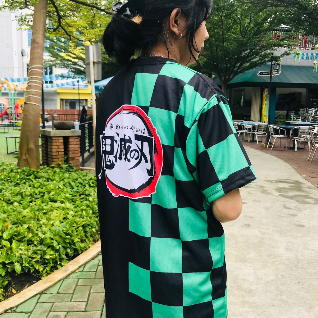 Jersey Tanjiro Two Tone Anime Manga Demon Slayer Kimetsu No Yaiba