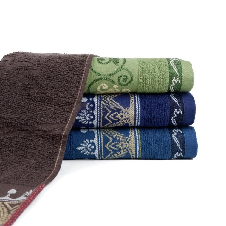 Handuk Merah Putih Motif 50 x 100 CM Handuk Mandi Tangan Souvenir Motif Bordir ✔