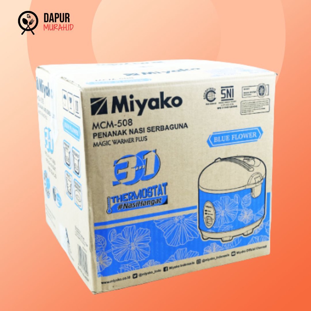 Magic Com Miyako MCM 508 Penanak Nasi 1.8 Liter