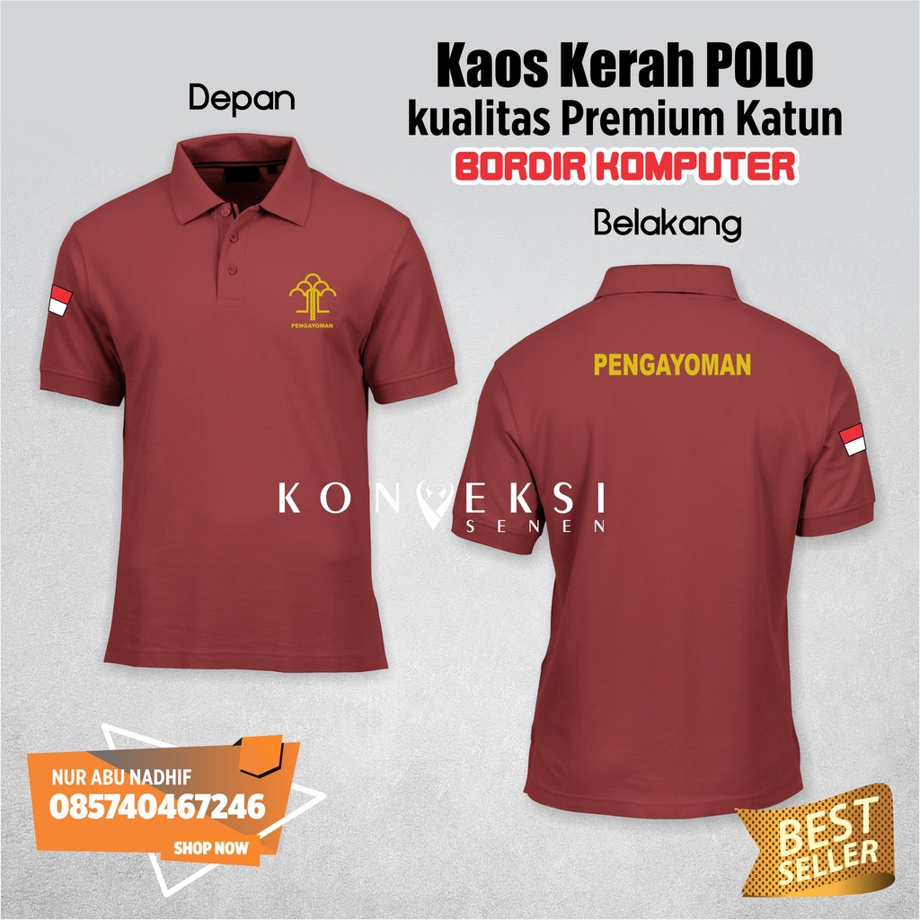 kaos pengayoman | kaos polo katun