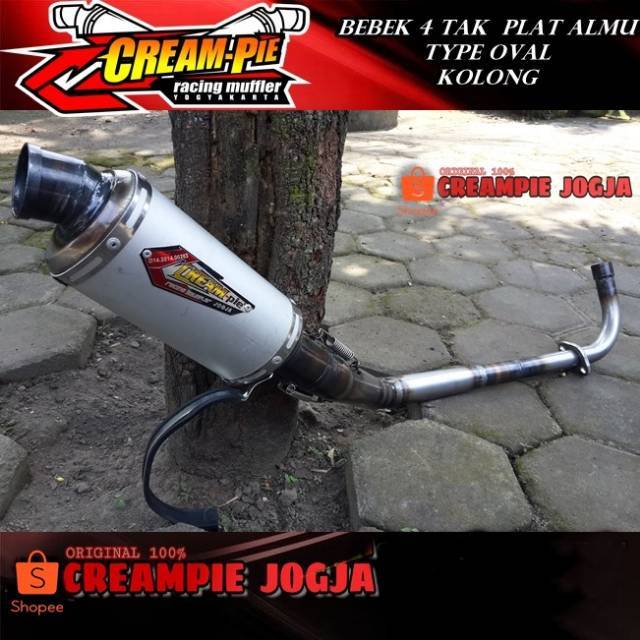 Knalpot Kolong Jupiter Z tipe Trioval Creampie Jogja original