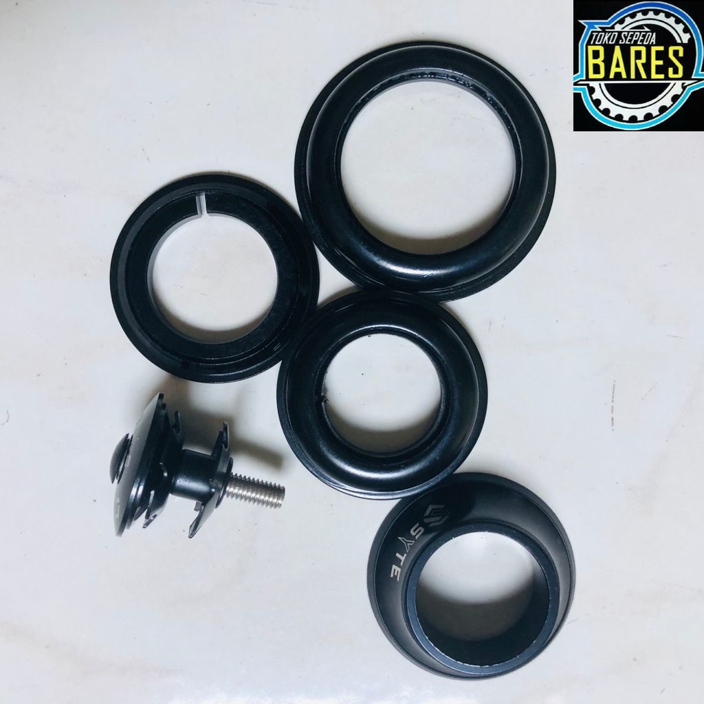 Kom Porok / Head Set Sepeda Tapered Syte ST-E425 BK / Head Part Semi Integrated / Comfork / Mangkok Stir MTB