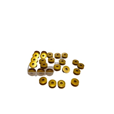 25 Bobbins + Case Spulll Spool Aluminium / Bobbins Mesin Jahit High Speed - EMAS SILVER,BIRU-2
