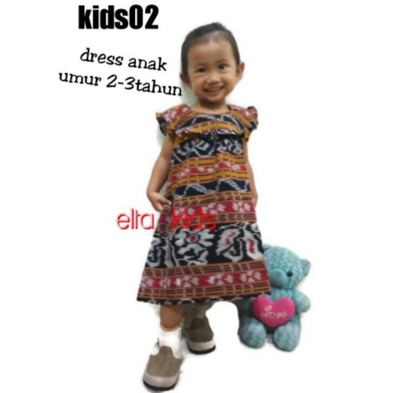 Gaun tenun anak / Dress tenun anak
