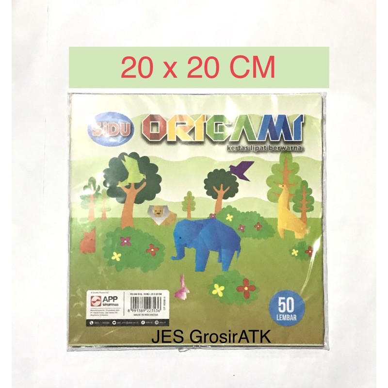

Kertas Origami Sidu JUMBO 20x20 cm / Kertas Lipat [Pak]