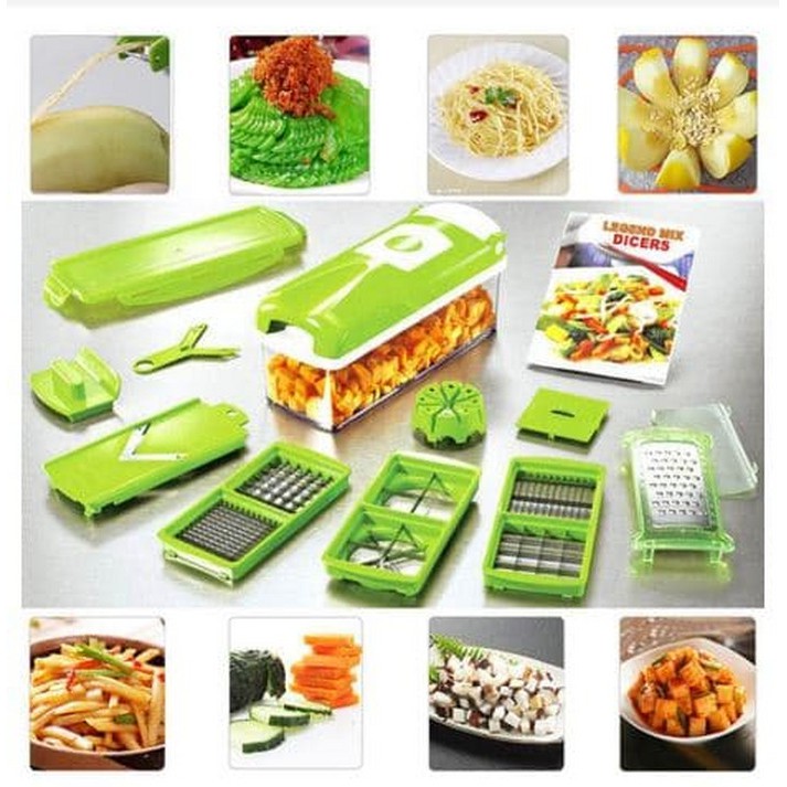 JC Nicer dicer plus alat pemotong berbagai buah dan sayuran