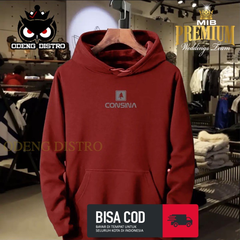 Hoodie Consina Silver Jaket Sweater Basebal Varsity Distro Keren Kekinian Termurah Bandung Original 