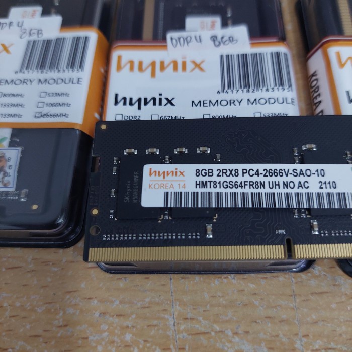 MEMORY RAM SODIMM LAPTOP DDR4 8GB PC4 2666V-SAO-10 Merk HYNIX -HRCB