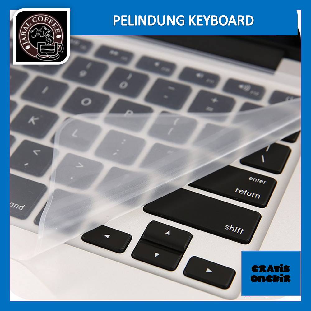 Pelindung Keyboard Silikon / Keyboard Cover Protector / Skin Laptop Pelindung Keyboard Bening 032