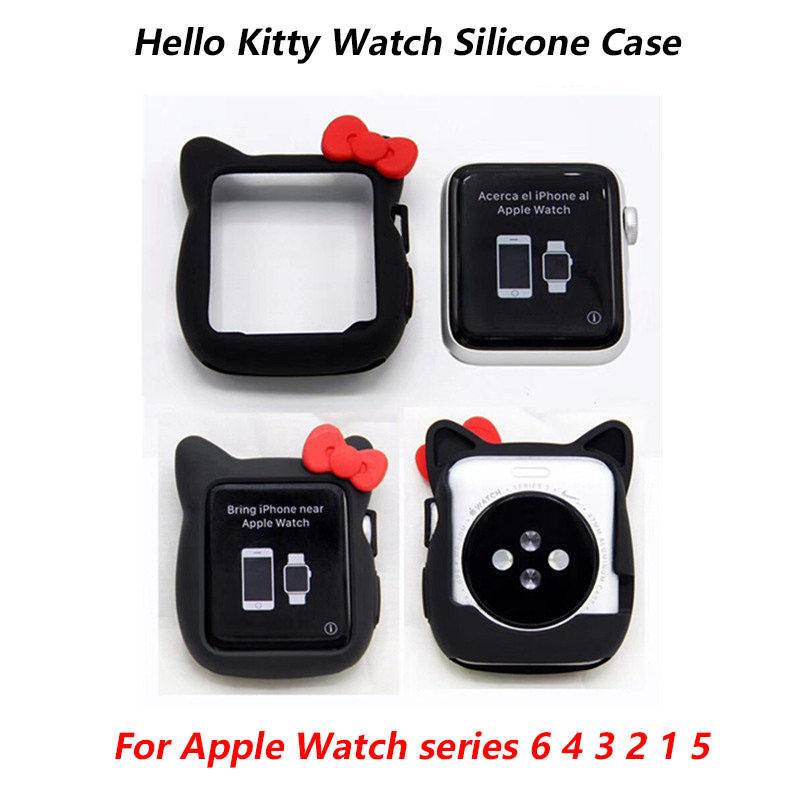 Case Pelindung Apple Watch Seri 6 4 3 2 1 5 iWatch 40MM 44MM 38MM 42MM Motif Kartun Hello Kitty