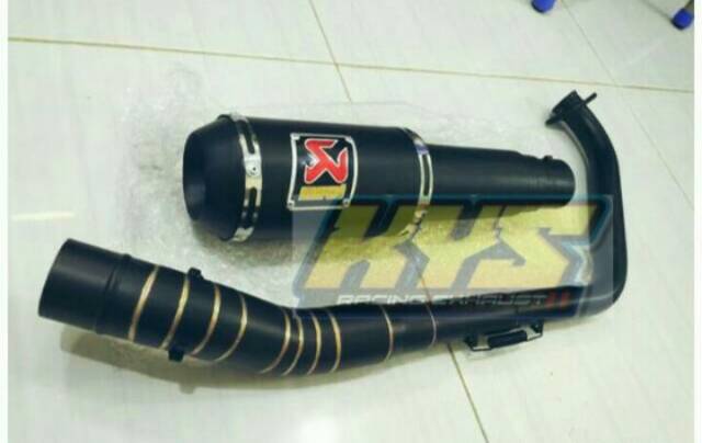 Knalpot racing akrapovic doff PNP new vixion old r cb150 Tiger r15 cbr150 satria sonic verza  dll-2