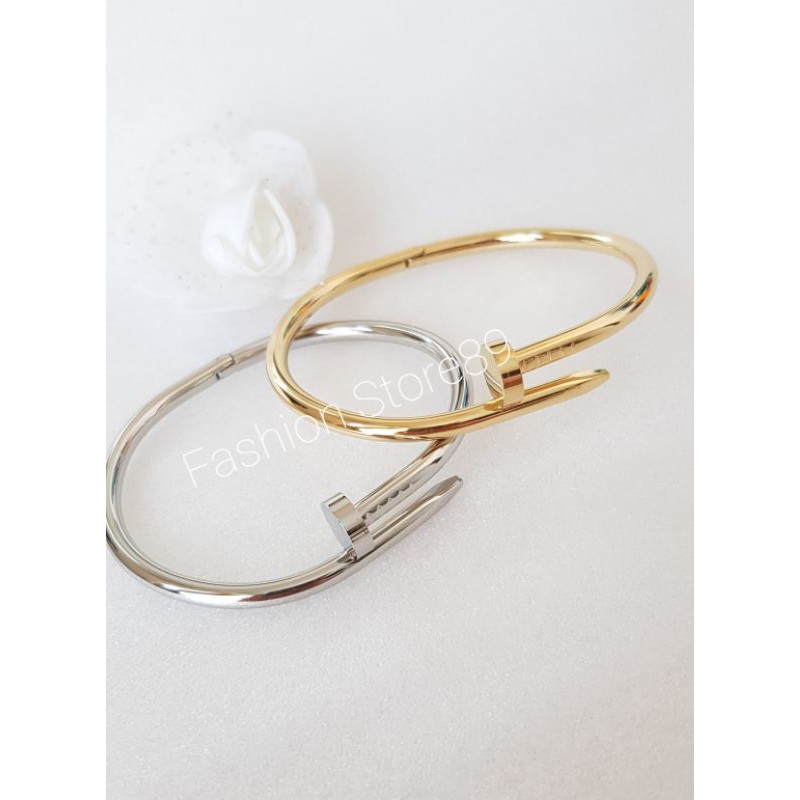 Gelang Paku Fashion Titanium gold white impor Antikarat impor bangle paku Titanium bestseller