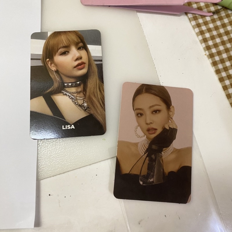 BLACKPINK LISA & JENNIE PHOTOCARD OFFICIAL SQUARE UP ERA