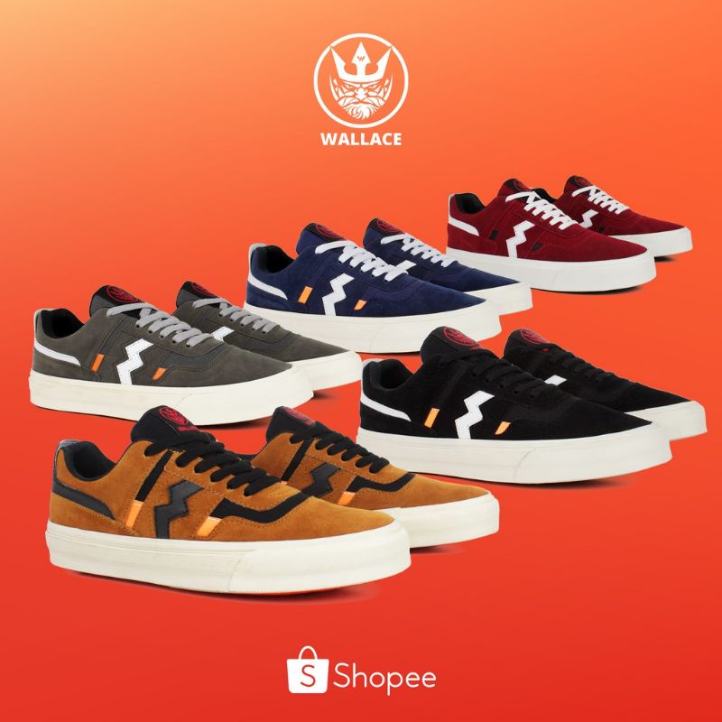 Sepatu Wallace Original Gaxin Sepatu Sneakers Pria SEPATU SKATEBOARD olahraga lari main terlaris