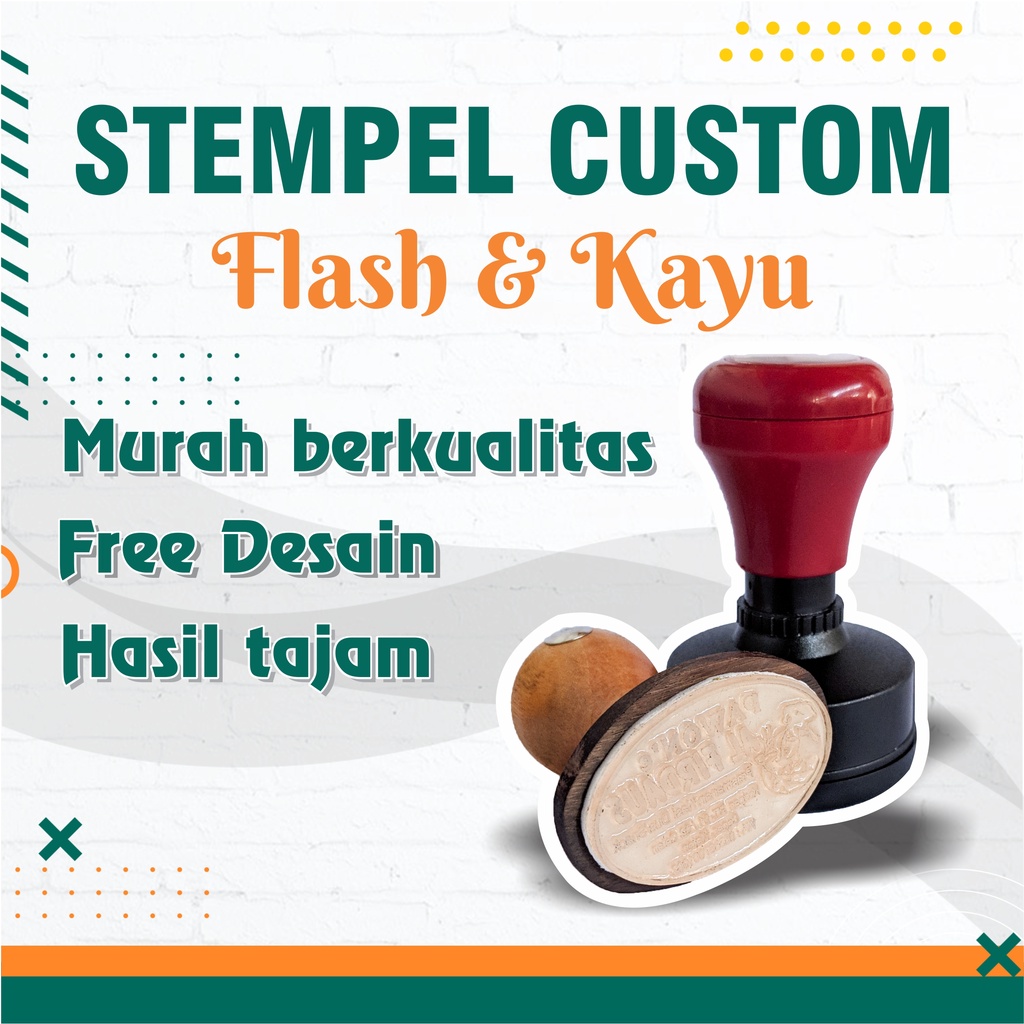 

Custom Stempel Murah / Stempel Flash / Stempel Kayu