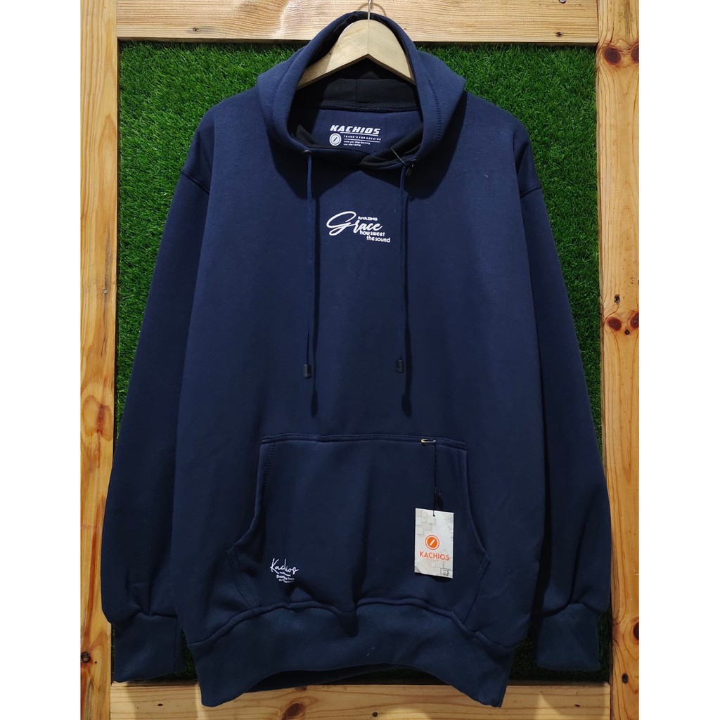 Jaket Hoodie Pria Cod Aesthetic Original Kachios Brand Distro Kota Bandung Terbaru Terpopuler Dan Terlaris Oversize Unisex Sweater Hoodie Pria Katun Casual Distro Masa Kini Hudie Pria Wanita Hodie Casual Warna Hijau Dove List Make Today Amazing Masa Kini-Navy Grace