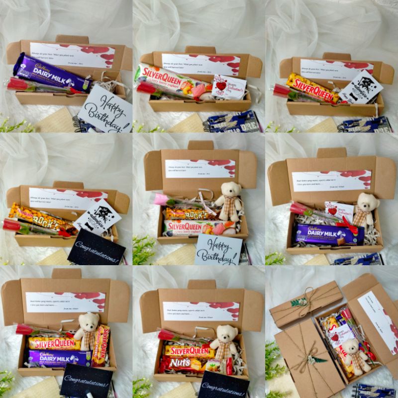 HAMPERS COKLAT VALENTINE / KADO CEWEK ULANG TAHUN / KADO ANNIVERSARY