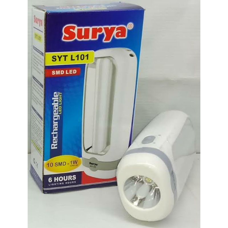 Lampu Senter Emergency Surya SYT L101 SMD LED Rechargeable Flashlight