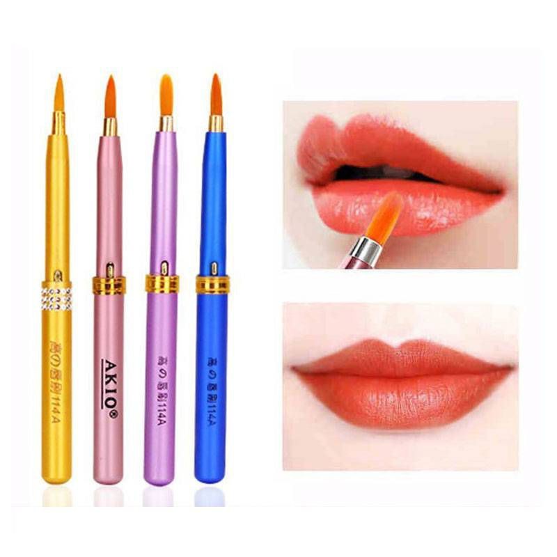 [Ramdon Color] Daily Basic Makeup Brush Tool Synthetic Bristles Lipstick Lip Gloss Professional Cosmetic tools