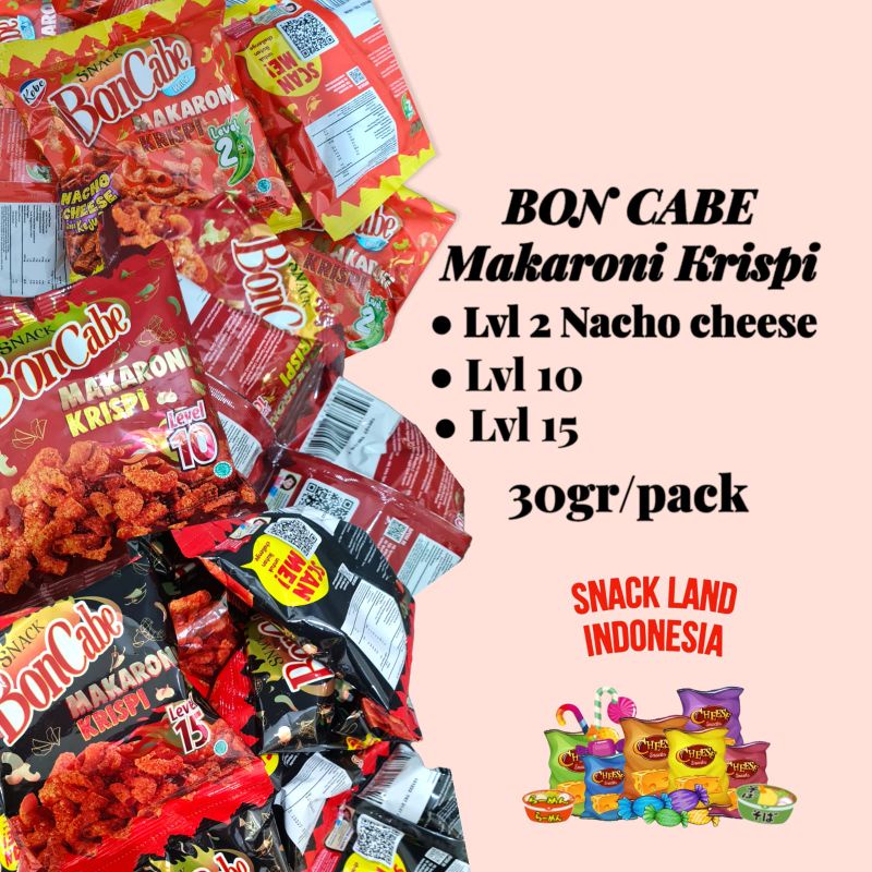 

[HOT] Bon Cabe Macaroni Pedas Krispi Level 10 / 15 30 Gram