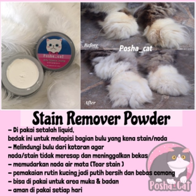 Paket Anti stain (noda) posha_cat | isi 3 produk | skincare kucing