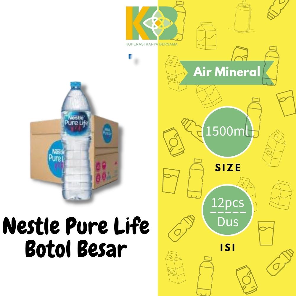 

Nestle Pure Life 1500ml Isi 12pcs