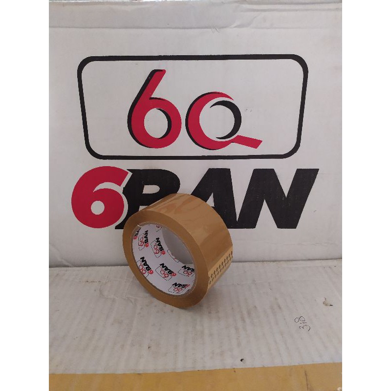 

OPP Tape/Lakban Coklat merk 6BAN 90yards x 4,8cm ( 1 dus = 72 roll )