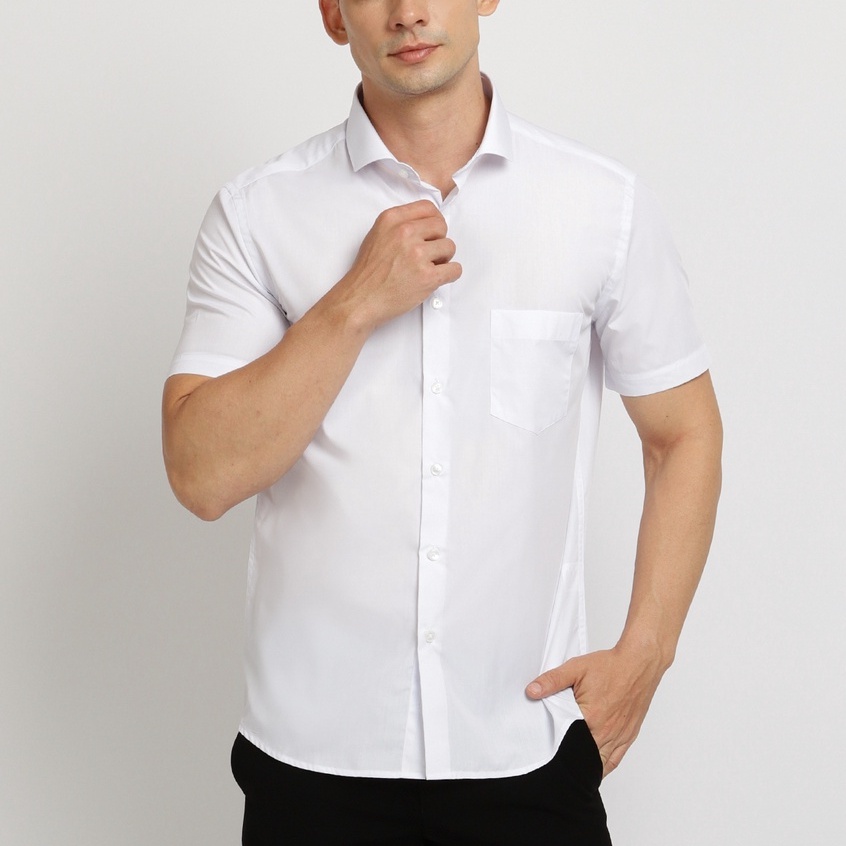 CARLOS MORENO - Kemeja Polos Katun - SKPS | Kemeja Formal | Kemeja Polos Pria | Kemeja Polos Slim Fi