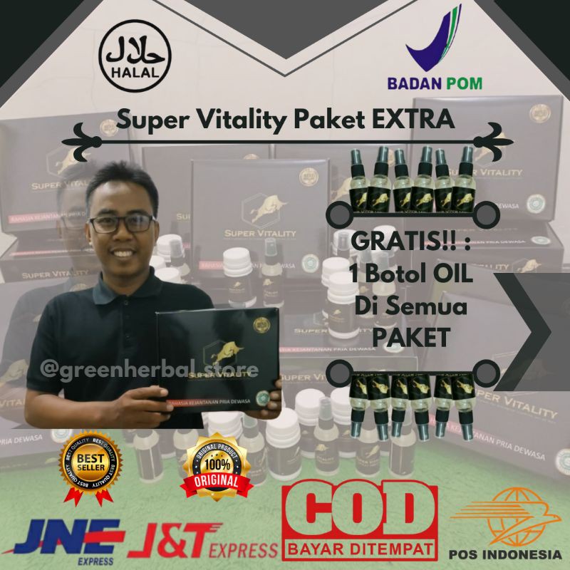 Stamina Pria Super Vitality - Pemanjang Dan Pembesar Paling Ampuh 5-30 Hari Bisa COD